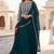 Green Sequins Embroidered Georgette A Line Lehenga Choli with Dupatta
