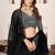 Black Sequins Embroidered Georgette A Line Lehenga Choli with Net Dupatta