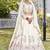 Off White Sequins Embroidered Polyester A Line Lehenga Choli with Dupatta