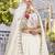 Off White Sequins Embroidered Polyester A Line Lehenga Choli with Dupatta