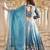 Sea Green Sequins Embroidered Silk Blend A Line Bridal Lehenga Choli with Dupatta