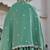 Sea Green Sequins Embroidered Crepe A Line Lehenga Choli with Dupatta