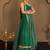 Green Sequins Embroidered Faux Georgette A Line Bridal Lehenga Choli with Dupatta