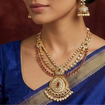 Sunehri mandala temple layered necklace 1