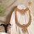 Meenakshi temple 24 karat gold long necklace
