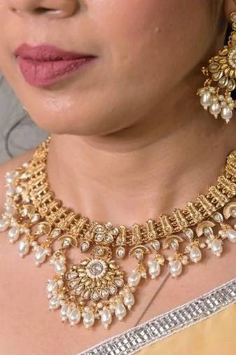 Sannidhi swarna temple bridal necklace