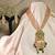 Durga parrot green temple necklace
