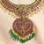 Radha rani ruby green temple bridal necklace