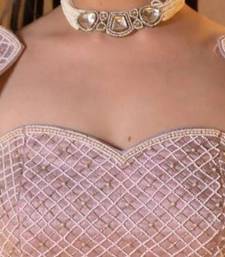 Kusum polki pearl victorian choker necklace