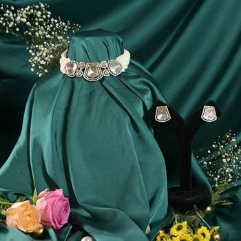 Kusum polki pearl victorian choker necklace 3