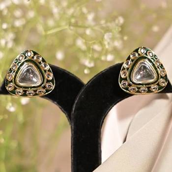 Rajsi mohar green polki choker necklace 2