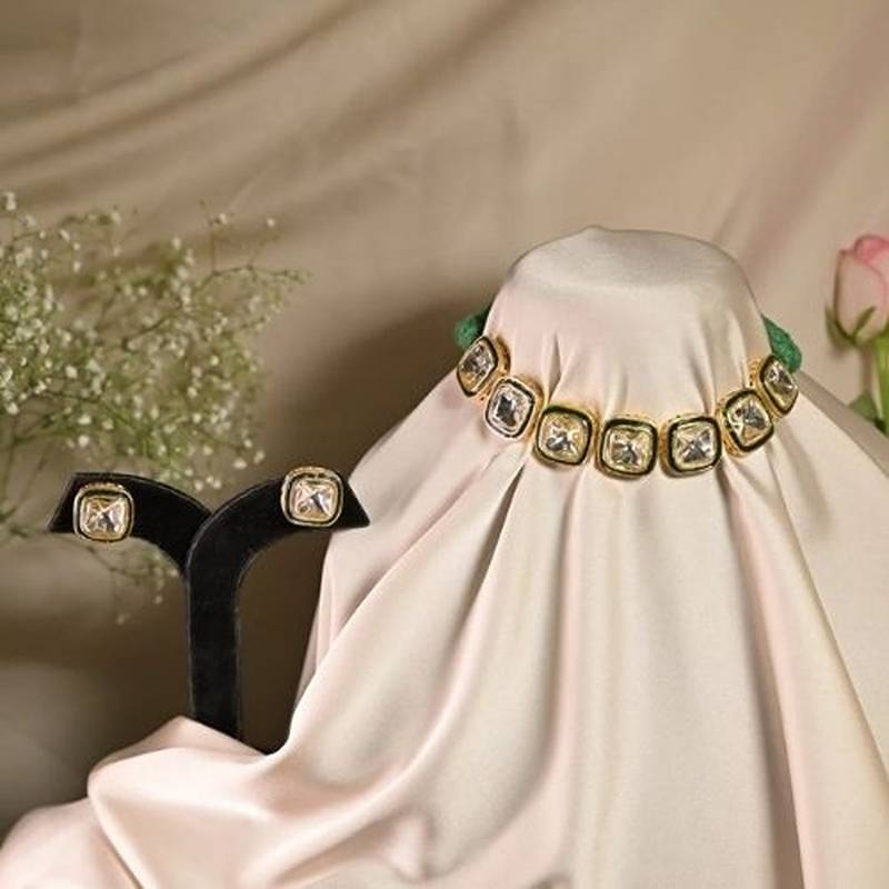 Kritida bridal polki choker necklace