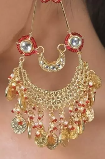 Sitaara kundan chandbali statement earring