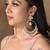 Ahilya jadau white traditional chandbali earrings