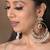 Ahilya jadau blue traditional chandbali earrings