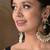 Ahilya jadau blue traditional chandbali earrings