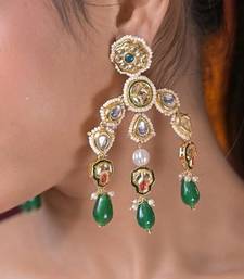 Pavitra boho kundan earrings
