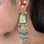 Shikara shine jadau string kashmiri earrings