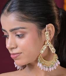 Madhurima kundan chandbali statement earring
