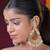 Madhurima kundan chandbali statement earring