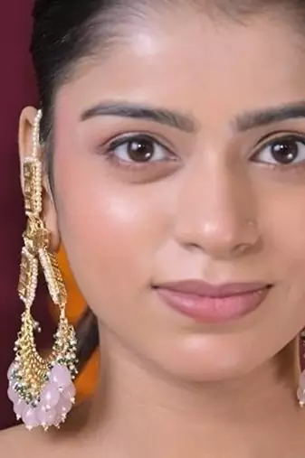 Madhurima kundan chandbali statement earring