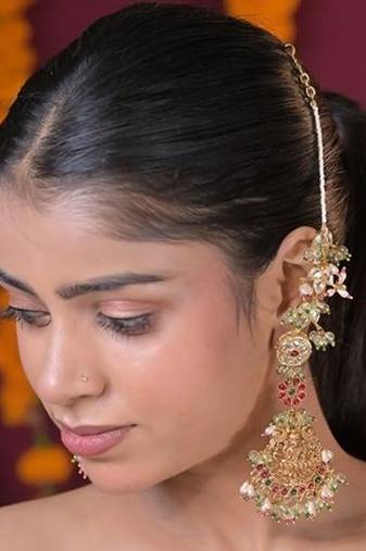 Devi laxmi temple long boho dangler earrings