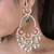 Gulbahar crescent kundan statement earrings