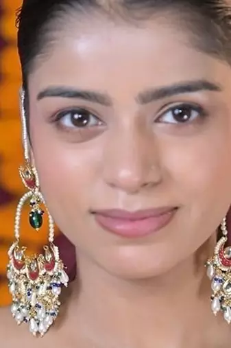 Gulbahar crescent kundan statement earrings
