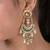 Royal lotus kundan chandbali statement earrings