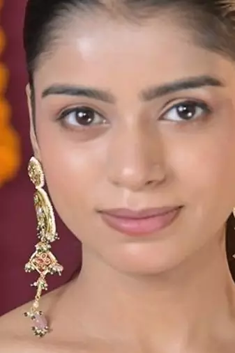 Chandralekha pearl string kashmiri long earrings