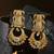 Matsya gold long jhumka earrings