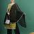 women green bandhani embroidered shoulder straps sequinned kurta with palazzo & dupatta