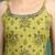 women green bandhani embroidered shoulder straps sequinned kurta with palazzo & dupatta
