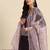 women regular kurta with trousers & dupatta