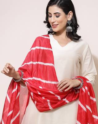 women v-neck straight kurta with trousers & dupatta 2