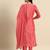 women floral embroidered sequinned kurta with trousers & dupatta