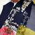 Navy Blue Color Embroidery Work Satin Salwar Suit