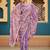 Traditional purple sequin cutdana jaal embroidery satin saree with unstitched blouse