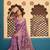 Traditional purple sequin cutdana jaal embroidery satin saree with unstitched blouse
