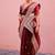 Elegance maroon zari jaal embroidery heavy border fancy satin saree with unstitched blouse