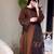 Brown Color Embroidery Thread Work Silk Blend Salwar Suit