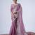 Kanjivaram purple embroiderd border satin saree with unstitched blouse