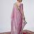 Kanjivaram purple embroiderd border satin saree with unstitched blouse