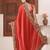 Fashionable red heavy multi colored border fandy satin saree with unstitched blouse