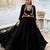 black rayon plain traditional lehenga choli with free size upto 42