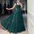 dark green rayon plain traditional lehenga choli with free size upto 42