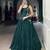 dark green rayon plain traditional lehenga choli with free size upto 42