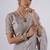 Light weight lavendar designer border satin saree with unstitched blouse