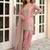 Light Pink Color Embroidery Sequence Work Silk Blend Salwar Suit