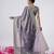 New collection grey hevay sequin and stone border satin saree with unstitched blouse